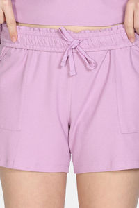 Zivame 2 Mile Fashion Knit Cotton Loungewear Set - Mauve Mist — thumbnail 8